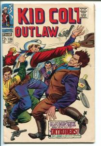 KID COLT OUTLAW #136 1967-MARVEL- WESTERN-BARROOM FIGHT COVER-WILD ONES-vg minus