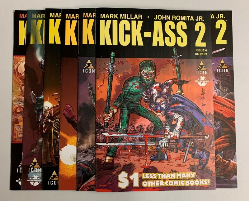 Kick-Ass 2 #1-7 Set (Icon  2010) 1 2 3 4 5 6 7 Mark Millar (9.0+)