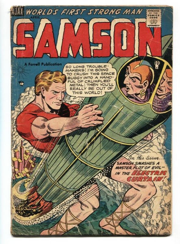Samson #12 1955 - Wonder Boy- Rocket cover- 1st issue G