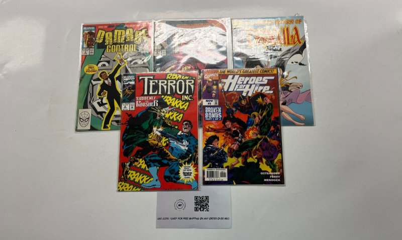 5 Marvel Comics Heroes for Hire 5 Dracula 1 Terror 6 Damage Ctrl 2 Hero 5 47 LP2
