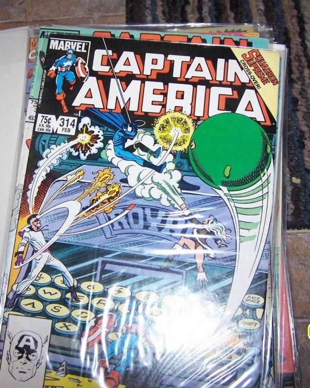 Captain America # 314 1986, Marvel  nighthawk squadron supreme