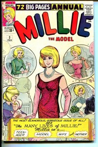 Millie The Model Annual #3 1964-Marvel-pin-ups-paper dolls-Millie's Life-VG