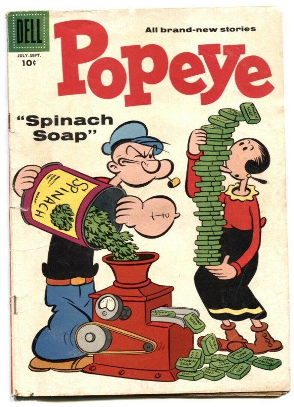 Popeye #41 1957- Dell silver age comic VG