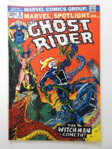 Marvel Spotlight #8 (1973) Early Johnny Blaze Ghost Rider!! Beautiful VF Cond!