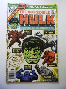 The Incredible Hulk Annual #5 (1976) 2nd App of Groot! VG/FN Condition