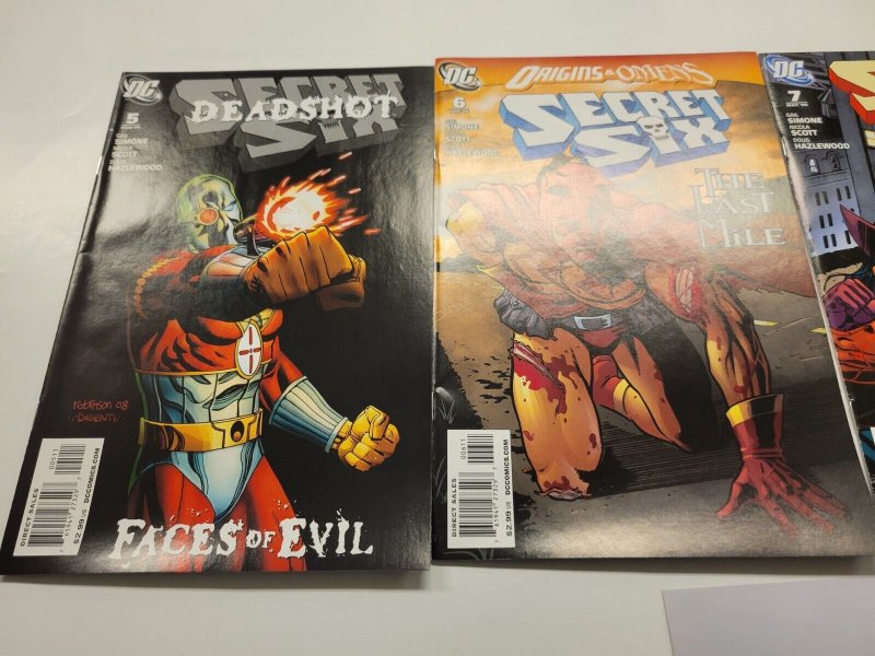 4 DC Comic Books Secret Six #5 6 7 8 43 TJ2