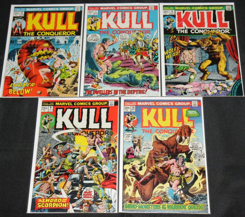 Marvel Bronze Age KULL THE CONQUEROR 15 Mid-High Grade Comic Lot FN-VF+ #1-15