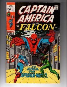 Captain America #137 (1971) Spider-Man App!   / NSC•NCA1-04