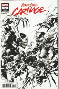 Absolute Carnage # 1 Deadato B & W Sketch Variant NM Marvel [P7]