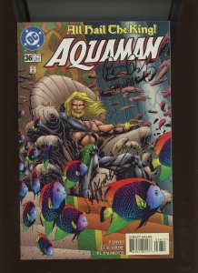 Aquaman #36 - SIGNED BY PETER DAVID, JIM CALAFIORE, MARK MCKENNA! (9.0) 1997