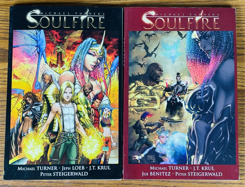 SOULFIRE VOLUME 1 PART 1 & 2 TPB SET MICHAEL TURNER Jeph Loeb FIRST PRINT Comics