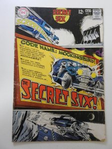 Secret Six #1 (1968) GD/VG Condition 2 centerfold wraps detached top staple