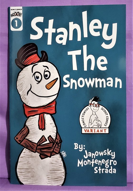 STANLEY The SNOWMAN #1 ComicTom101 Nate Johnson Variant Cover Scoot Comics
