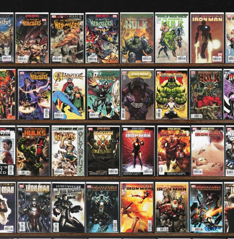 Huge Lot 140+ Comics with Invincible Iron Man, Incredible Hercules & More!