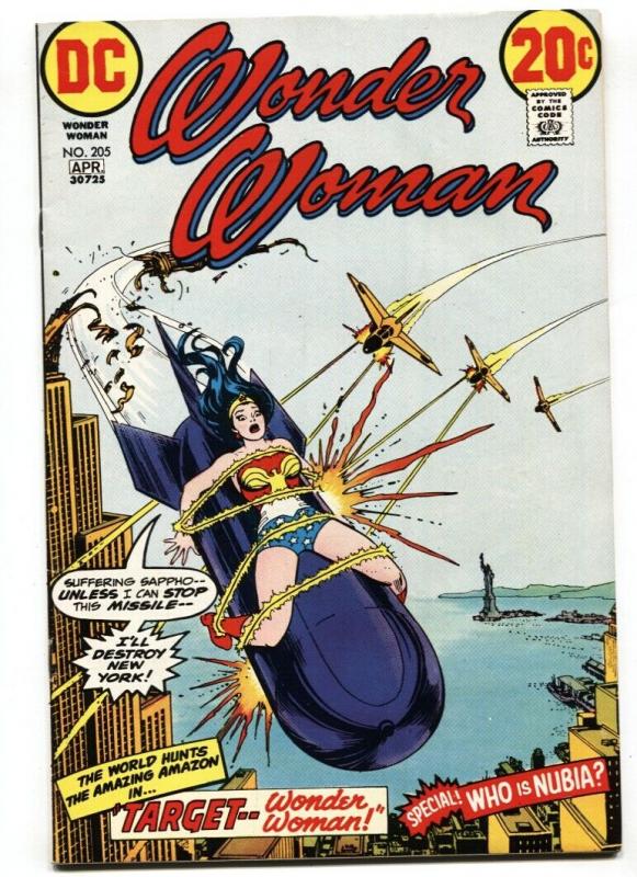 WONDER WOMAN #205 Origin of NUBIA-NYC 1973-DC-BOMB-VF-