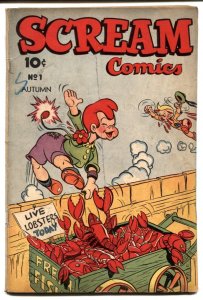 Scream Comics #1 1944- Golden Age Humor G/VG