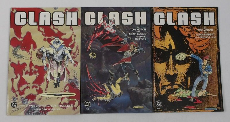 Clash #1-3 VF/NM complete series Adam Kubert ; DC