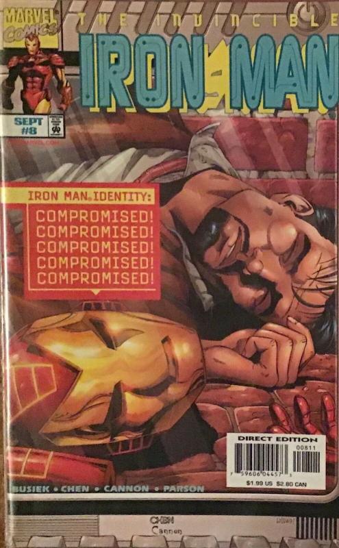 IRON MAN VOLUME 3 (1998)#1,2,4,5,6,7,8,9 ALL NM CONDITION 8 BOOK LOT