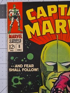 CAPTAIN MARVEL #8 | Marvel | Dec 1968 | 1st App of Cyberex & Organization