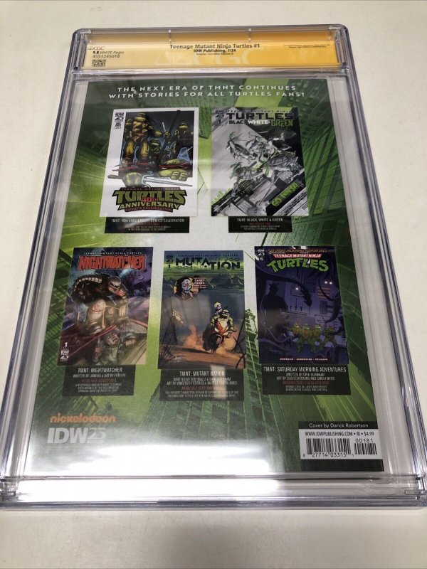 Teenage Mutant Ninja Turtles (2024) # 1 (CGC 9.8 SS)Signed Eastman  •Aron• Jones