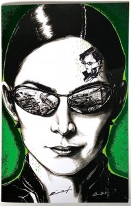 FAME: KEANU REEVES SDCC NEO and TRINITY SET SIGNED/REMARKED JONATHAN URIBE COA.