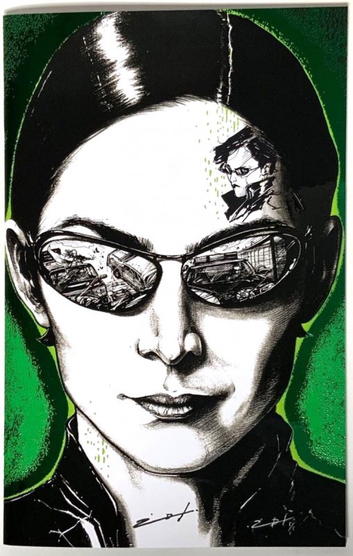 FAME: KEANU REEVES SDCC NEO and TRINITY SET SIGNED/REMARKED JONATHAN URIBE COA.