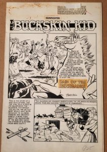 JOHNNY CRAIG original art, GUNFIGHTER #7, 6 PAGES full story ,1949, BUCKSKIN KID