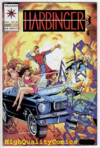 HARBINGER #24, NM, 1993, Dead End, Howard Simpson, more Valiant in store