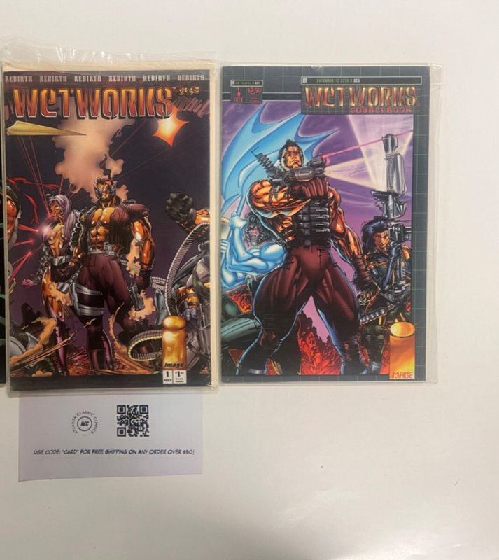 Lot Of 2 Image Comic Books WetWorks # 1 1 49 JS27