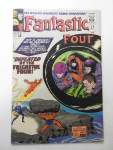 Fantastic Four #38 (1965) GD/VG Cond moisture stain, stamp fc, rust on staples