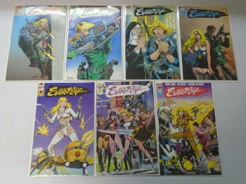 Evangeline comic lot 15 different issues 8.0 VF (1984-89)