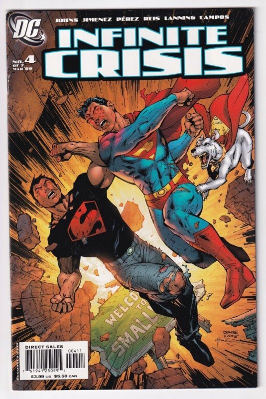 Infinite Crisis #4 March 2006 DC Superman Superboy Geoff Johns Phil Jiminez 