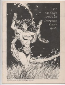 SDCC EVENT GUIDE for 1991, VF/NM, San Diego Comic Convention, Wonder Woman