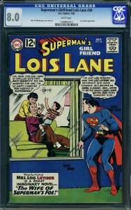 Superman's Girlfriend Lois Lane #34 (DC, 1962) CGC 8.0