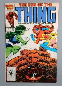 The Thing #36, She-Hulk vs. New Ms. Marvel, Marvel, 1986
