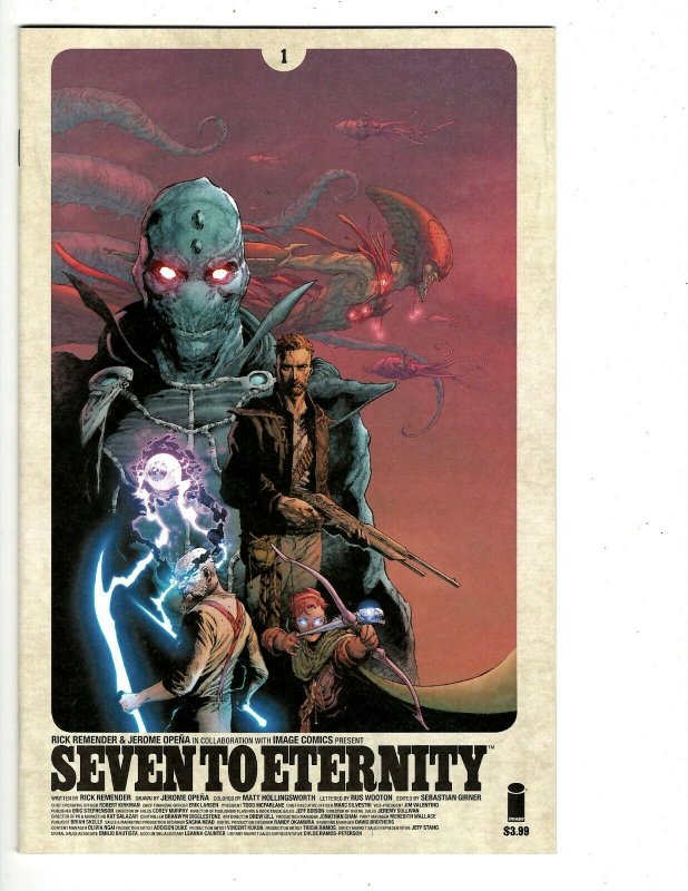 Lot of 9 Image Comics Seven To Eternity # 1 2 3 4 5 6 7 8 9 Rick Remender WB3