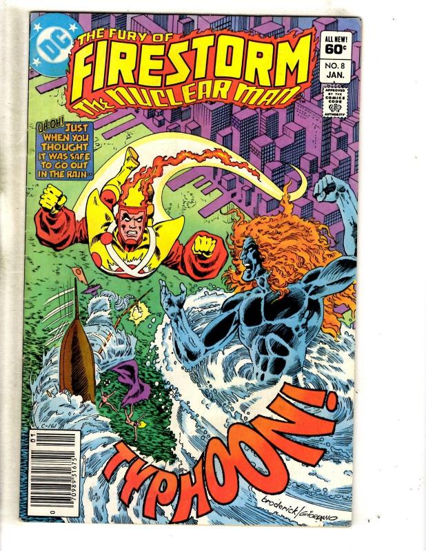 Lot Of 7 Firestorm The Nuclear Man DC Comic Books # 4 5 6 7 8 9 10 Batman CR22