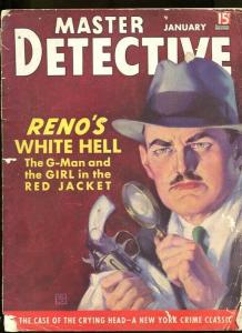 MASTER DETECTIVE-01/1938-G MAN-NUDE-MURDER-CRYING HEAD-LINE UP G