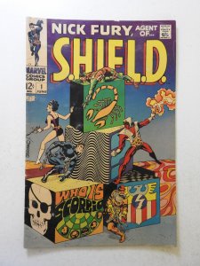 Nick Fury, Agent of SHIELD #1 (1968) VG Condition moisture stain