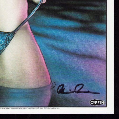 Lady Death: Malevolent Decimation #1 Variant Cover 11 x 17 Print 2x Signatures