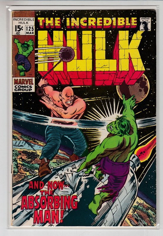 INCREDIBLE HULK (1962 MARVEL) #125 VG/FN A02099