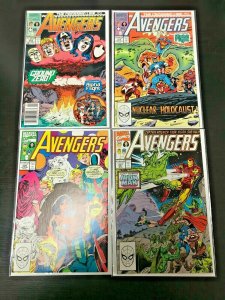 AVENGERS #323-325, 327 4PC LOT (VF) THE CROSSING LINE!! 1990 