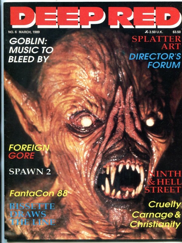 Deep Red Magazine #6 1989- Gore- Splatter - GOBLIN FN