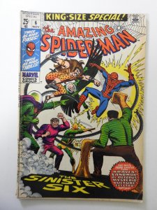 The Amazing Spider-Man Annual #6 (1969) VG Condition 1/2 in spine split