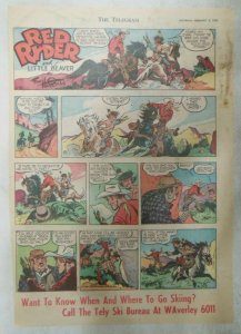 (50) Red Ryder Sunday Pages by Fred Harman from 1952 Most Tabloid Page Size!