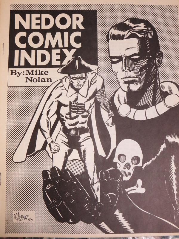 Nedor Comic Index by Mike Nolan (1968) Ned Pines Black Terror Golden Age Comics