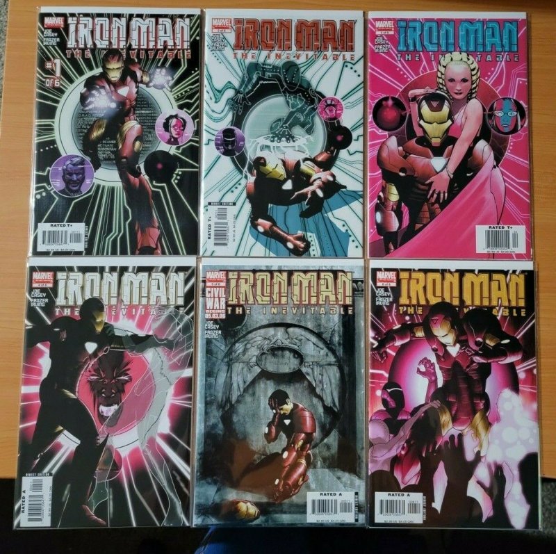 Iron Man The Inevitable 1-6 Complete Set Run ~ NEAR MINT NM ~ 2006 Marvel Comics