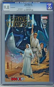 Star Wars # 1 Fan Expo Edition Cover 9.8 CGC 2015