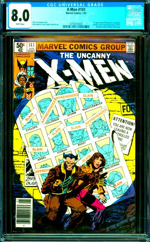 X-Men #141 CGC Graded 8.0 1st App Rachel, Avalanche, Destiny, Pyro & Alt. X-Men