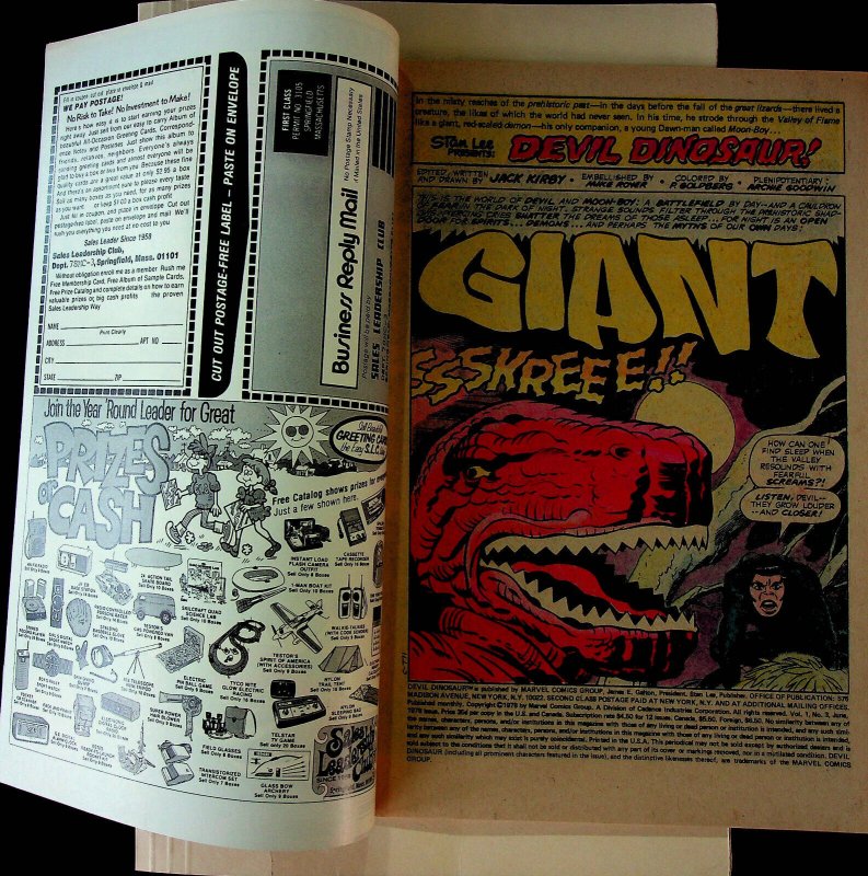 Devil Dinosaur #3 (Jun 1978; Marvel) - Near Mint